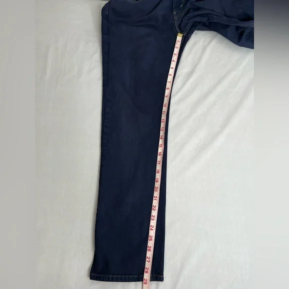 Levi Mens Jeans Straight Legs Navy Blue W32 L30 - Picture 11 of 12